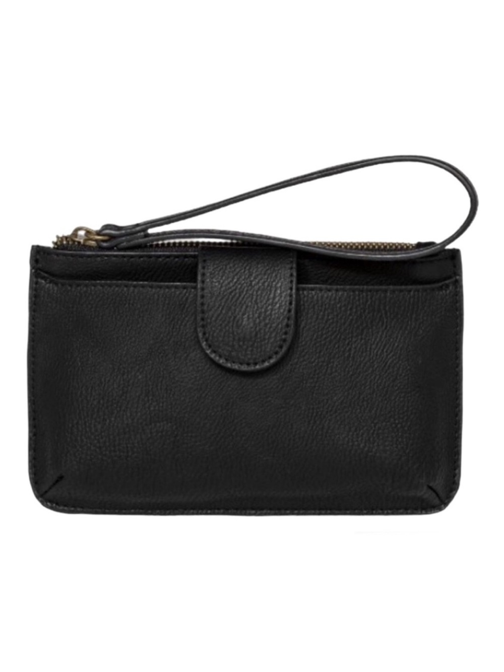Universal Thread Zip Closure Wristlet in Black